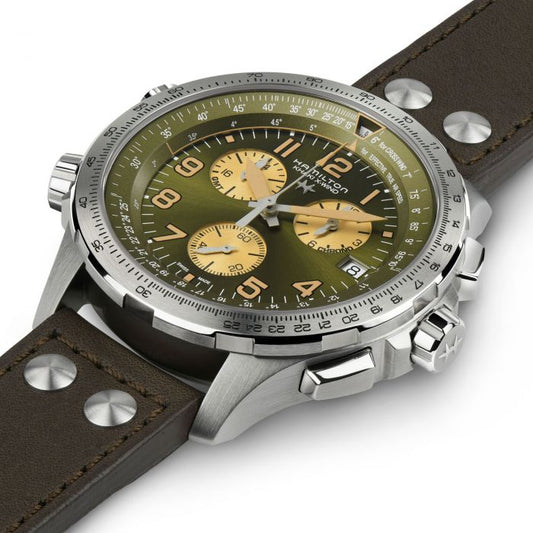 Khaki Aviation X-Wind Gmt Chrono Quartz
 H77932560