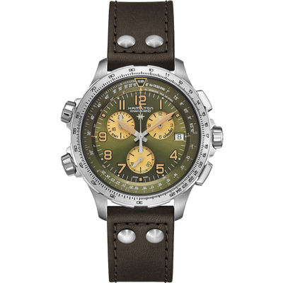 Khaki Aviation X-Wind Gmt Chrono Quartz
 H77932560