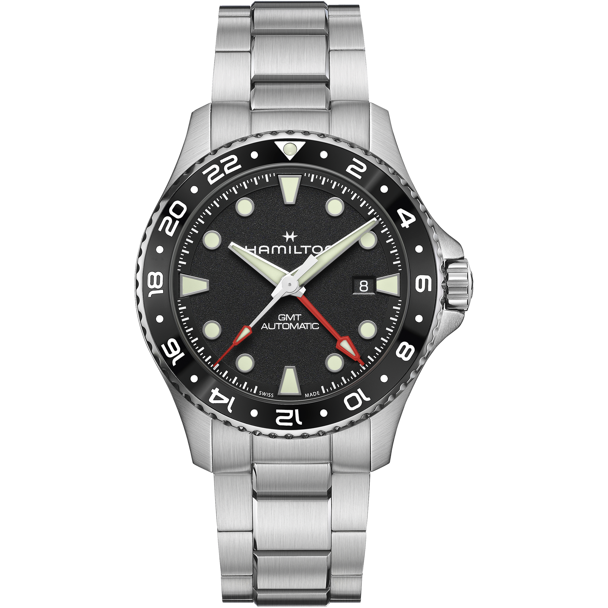 Khaki Navy Scuba Auto GMT 43mm H82555130