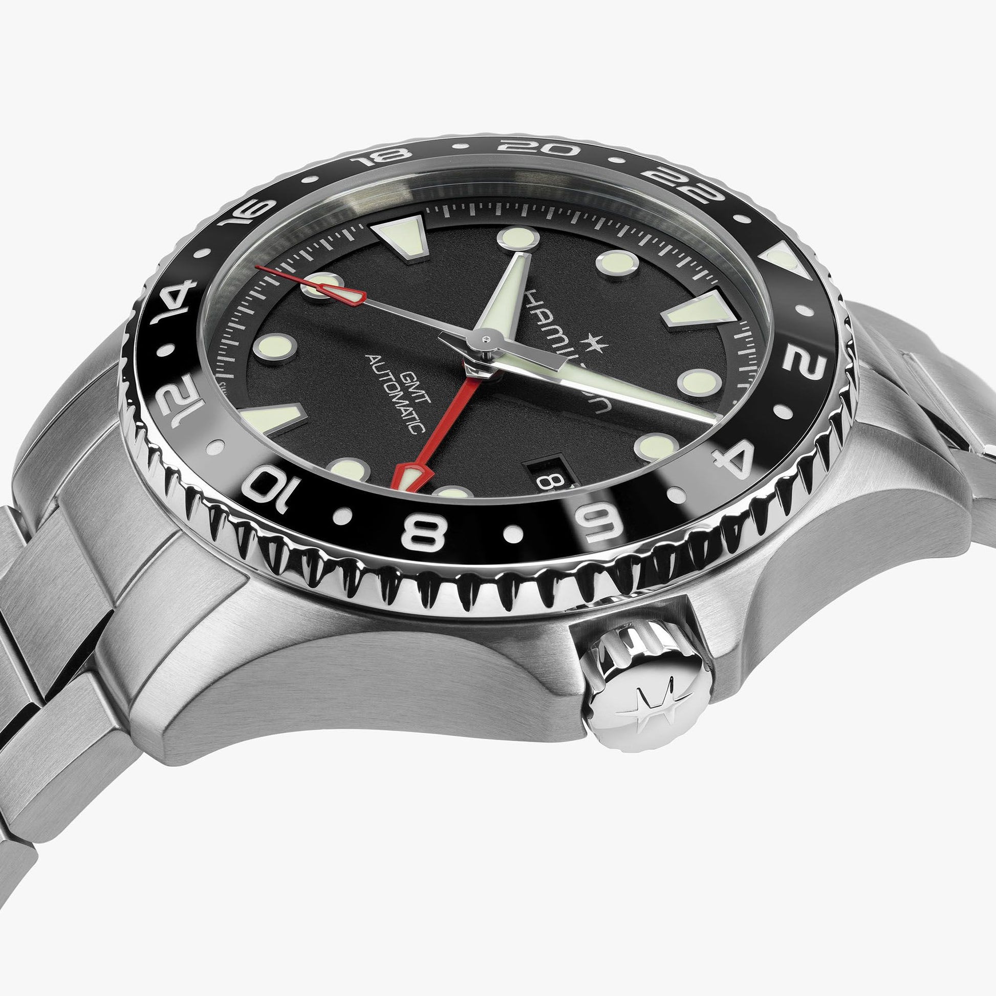 Khaki Navy Scuba Auto GMT 43mm H82555130