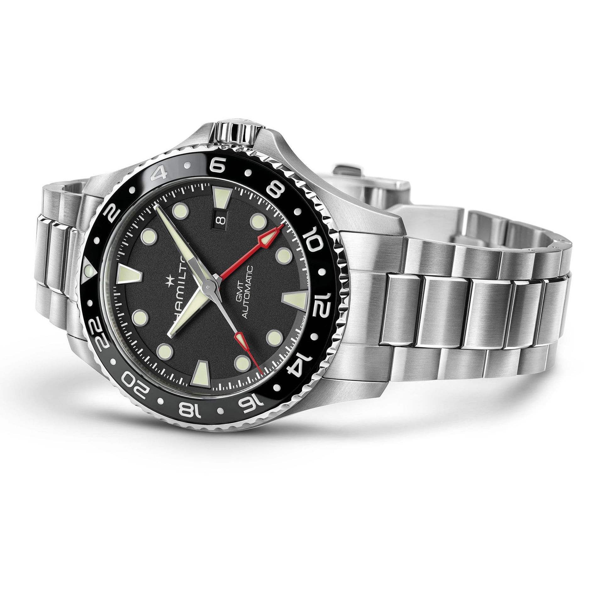 Khaki Navy Scuba Auto GMT 43mm H82555130