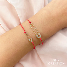 Shy Creation 0.06Ct Diamond Safety Pin String Bracelet SC55021252