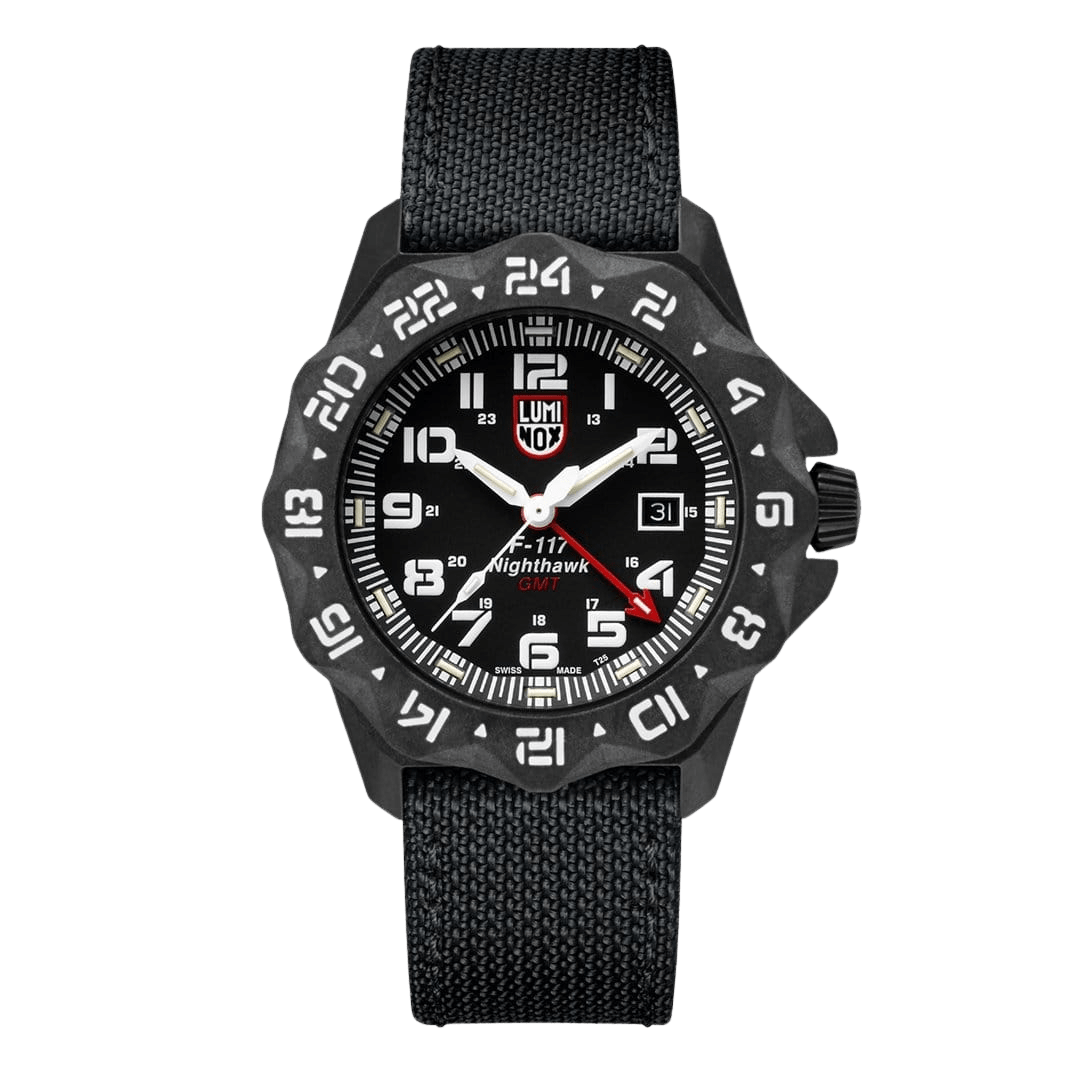 Air F-117 Nighthawk Quartz Watch, Carbonox, Black, 44mm, 20Atm Xa.6441