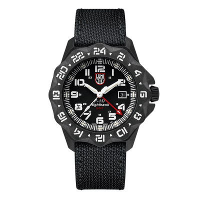 Air F-117 Nighthawk Quartz Watch, Carbonox, Black, 44mm, 20Atm Xa.6441