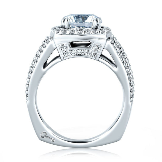 A.Jaffe Engagement Rings Show Stopper Halo Engagement Ring MES256/64