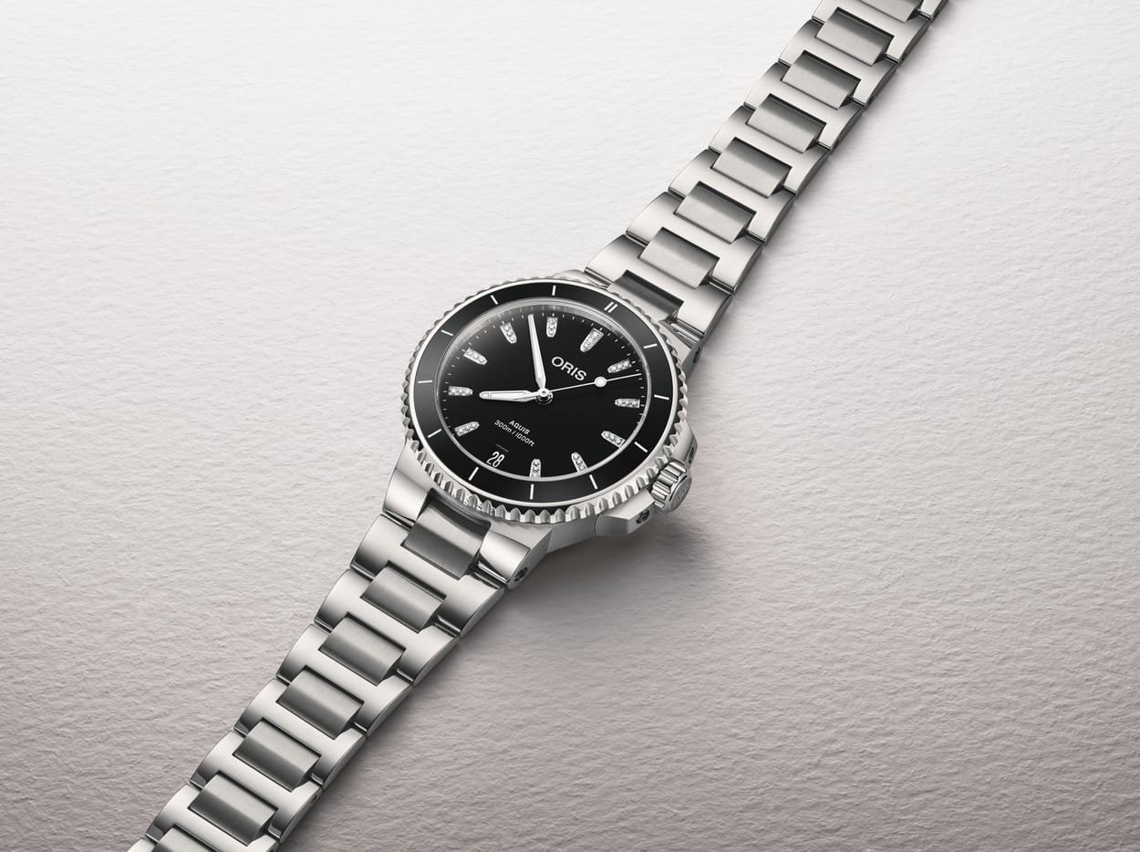 Oris Aquis Date Diamonds Automatic Watch 01 733 7792 4194-07 8 19 05P