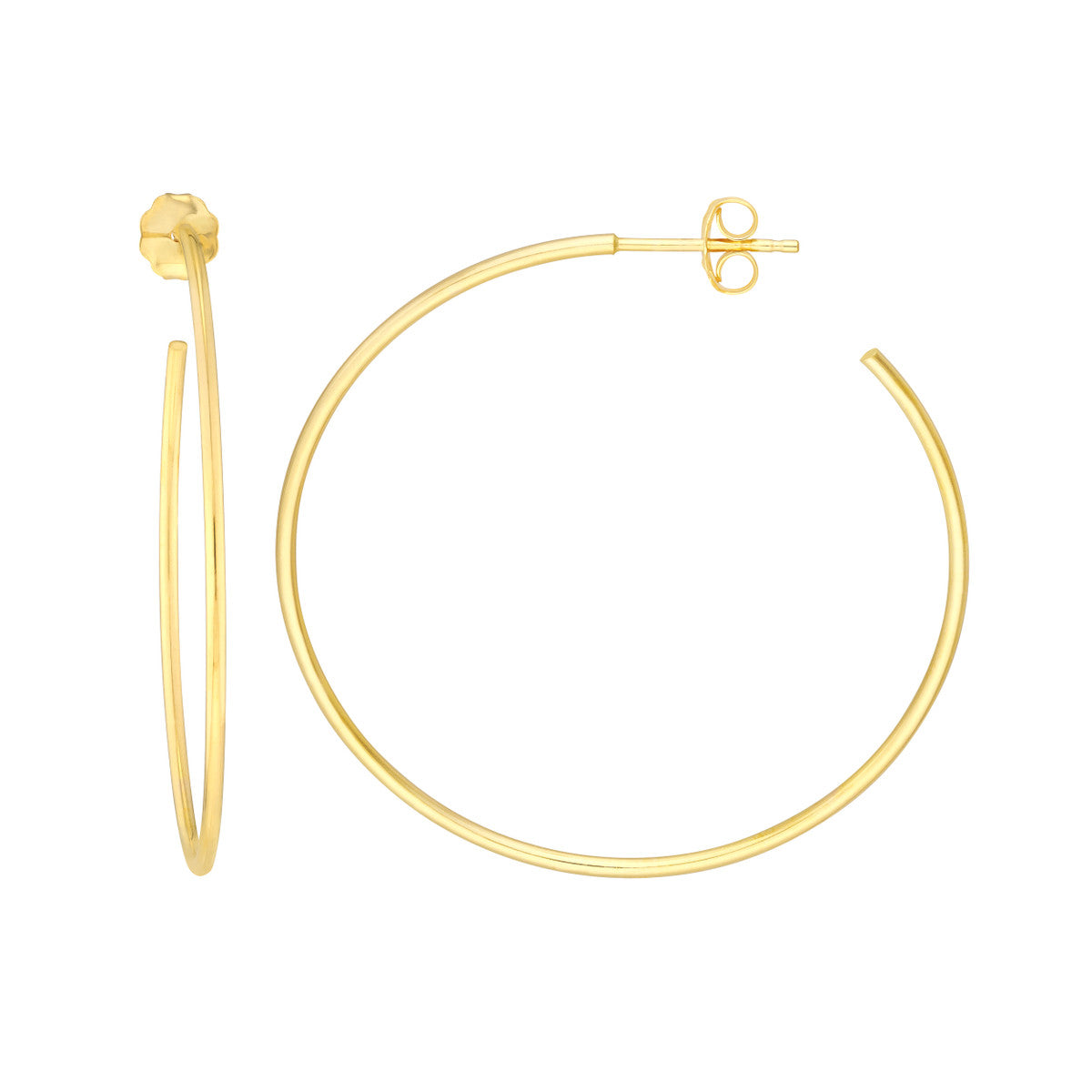 Medium Gold Hoop Earrings 4690139