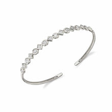 Bezel Mixed Shape Cuff Bracelet BR419