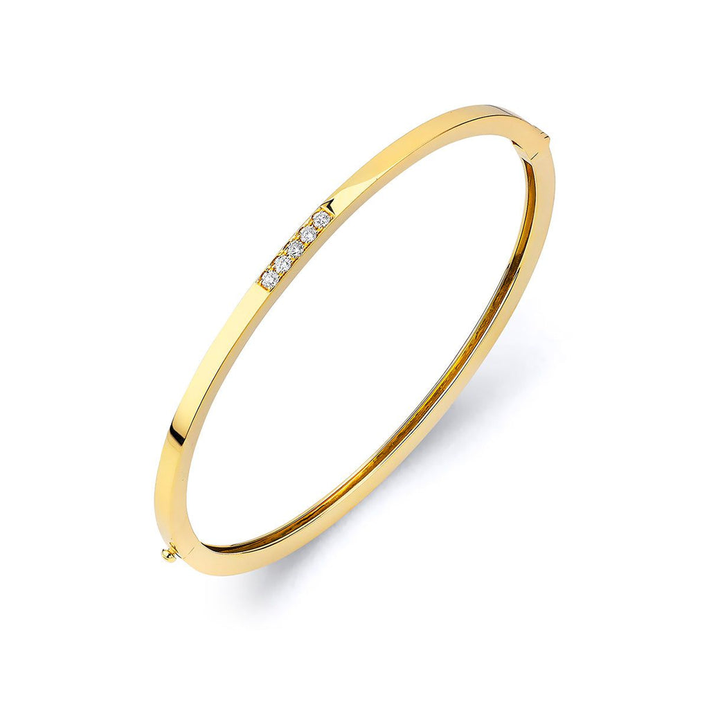 Chroma Gold Pavé Stacking Bracelet BR482-HP-M-YG