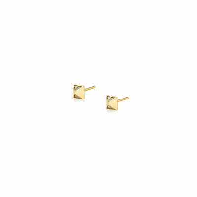 Foundation Pyramid Stud Earrings ER371