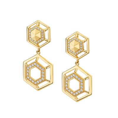 Hex Truss Cocktail Earrings ER512