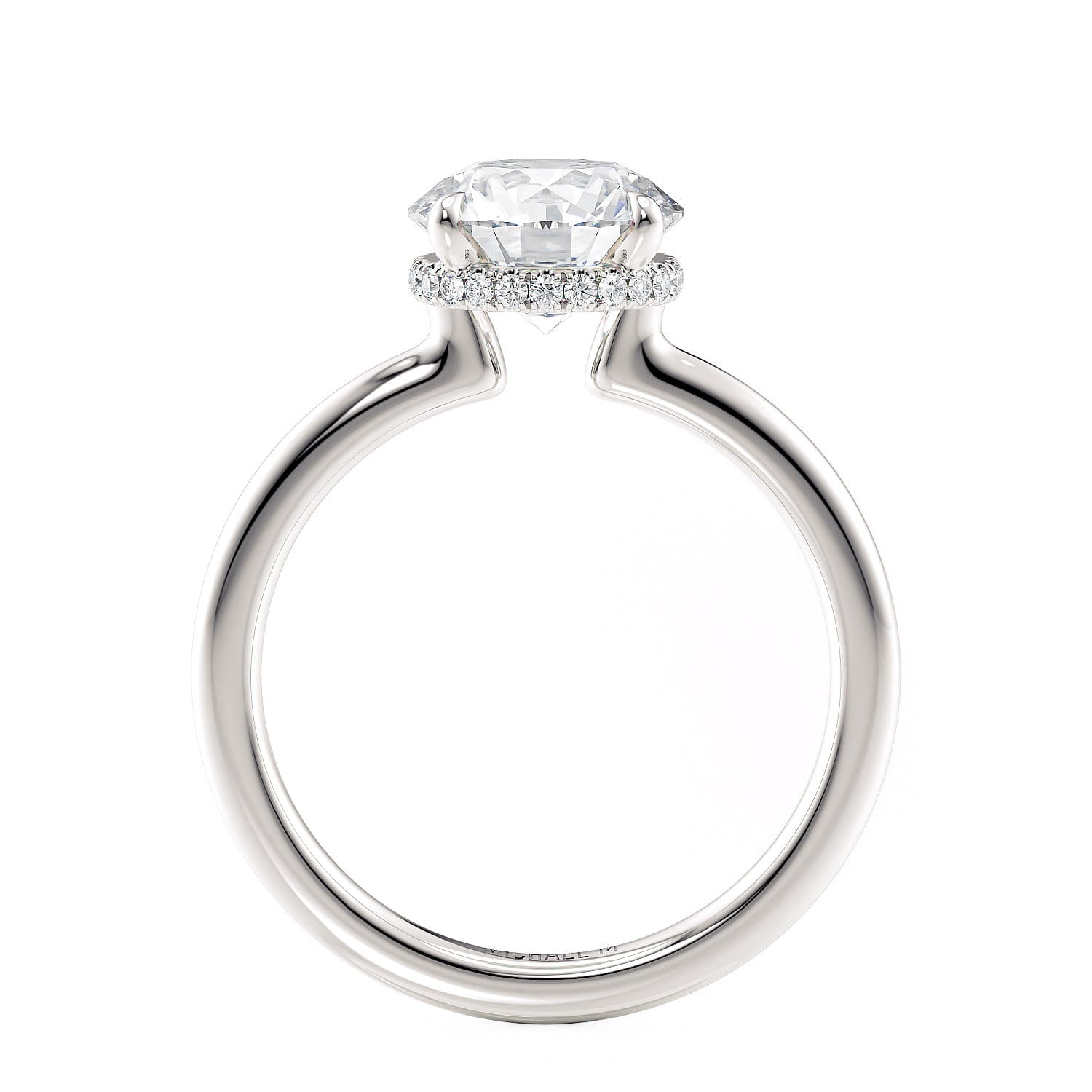 Crown R750-2 Round-Cut Diamond Solitaire