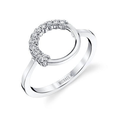 Open Circle Diamond Ring F310-WG4