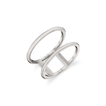 Solid Double Band Ring F328-YG4