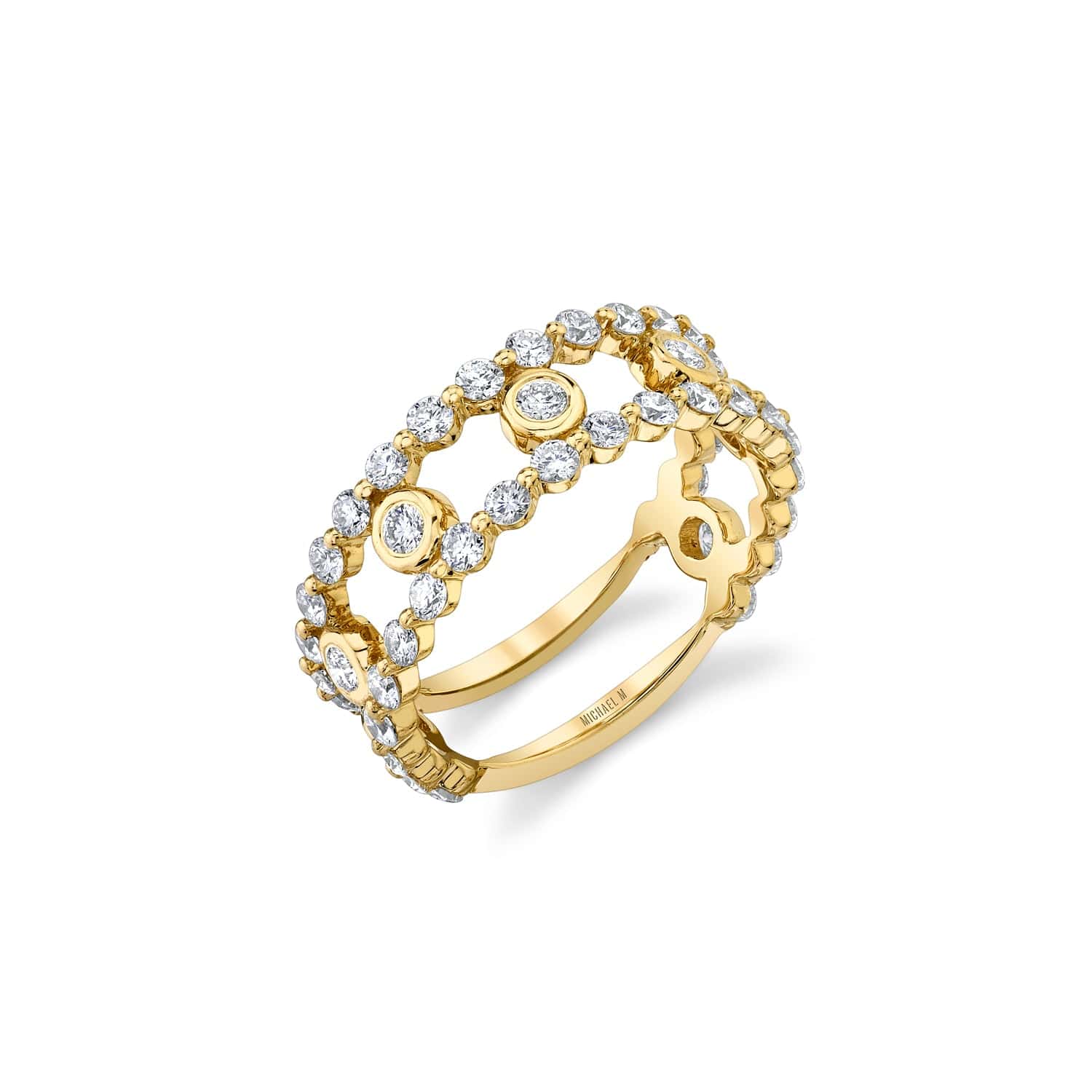 Cloud Stacked Ring B388YG-4