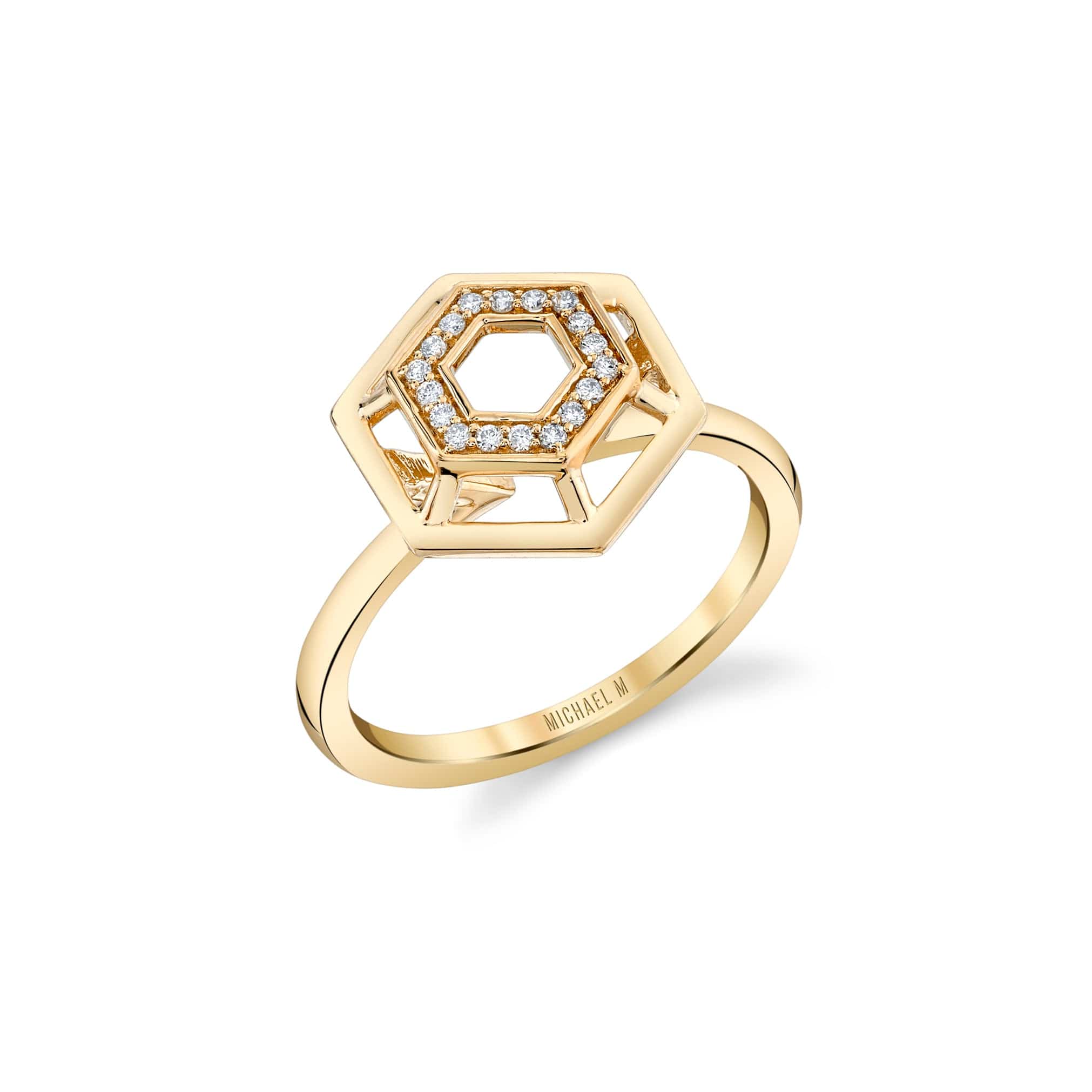 Hex Truss Cocktail Ring F513