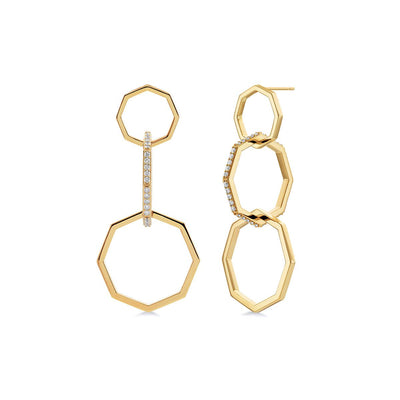 Octave Drop Earrings ER553-YG