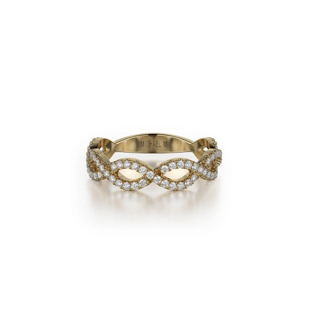 Braided Diamond Band B317-WG4-YG4