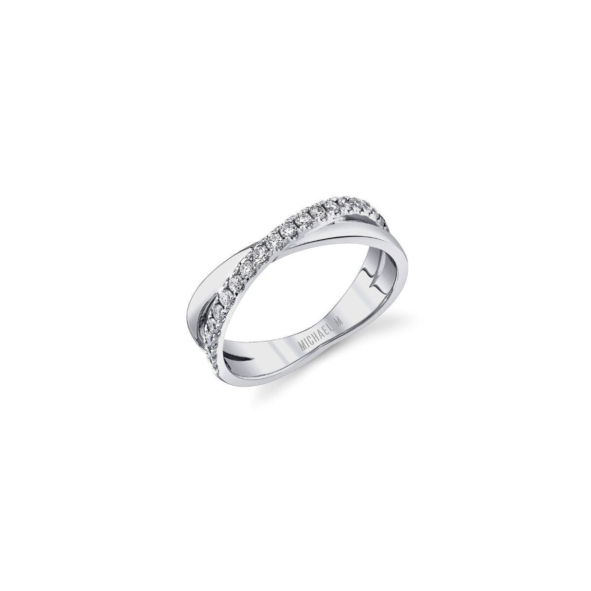 Tetra Diamond Crossover Ring