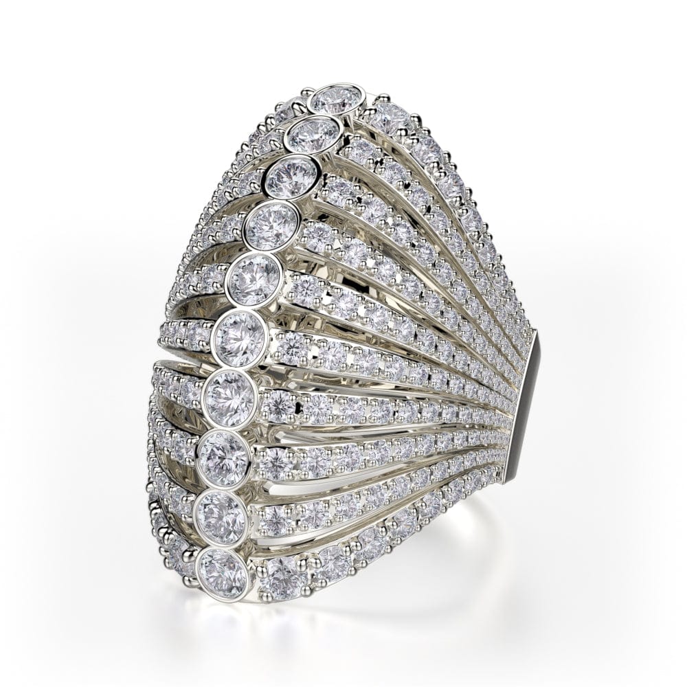 Diamond Fan Ring F102-WG4