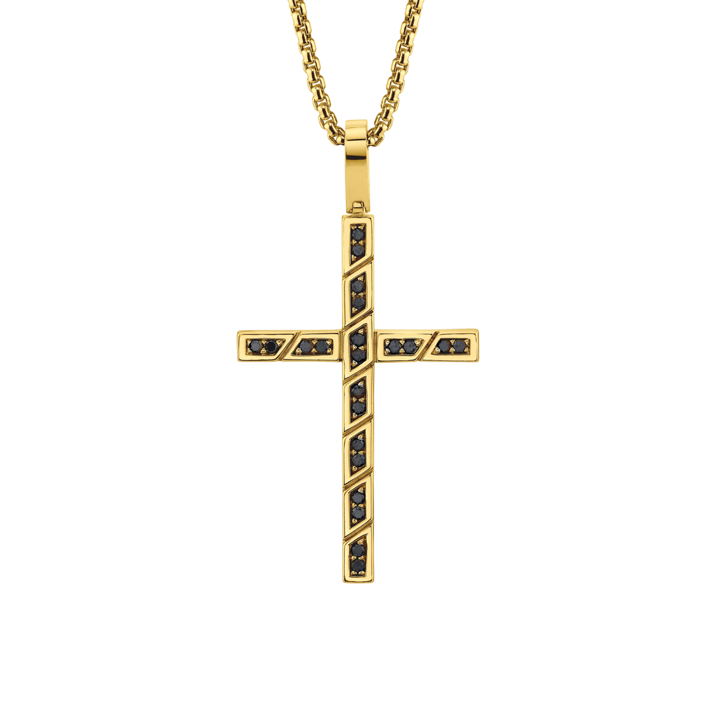 box-black-diamond-cross-pendant