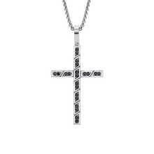 box-black-diamond-cross-pendant