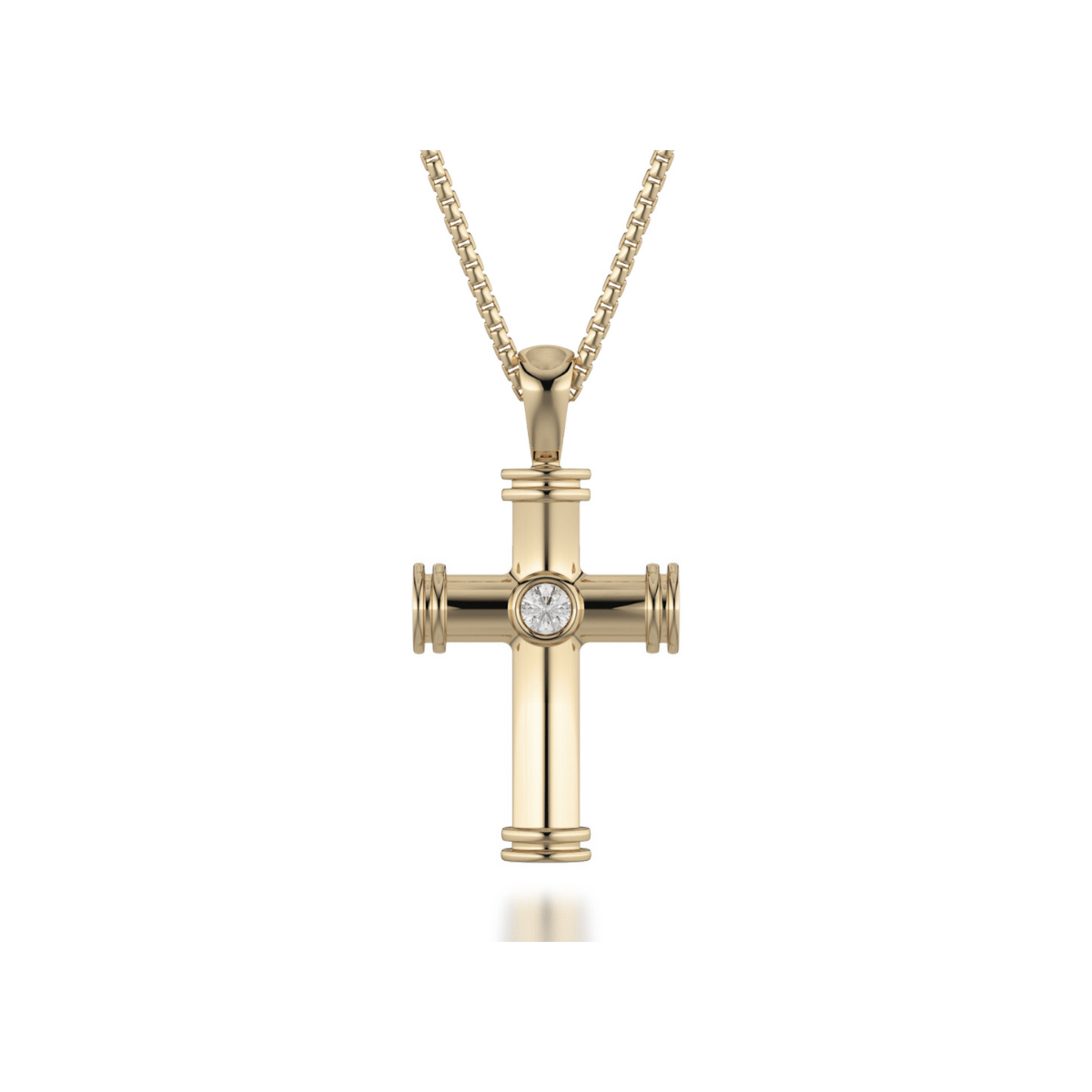 single-diamond-cross-pendant