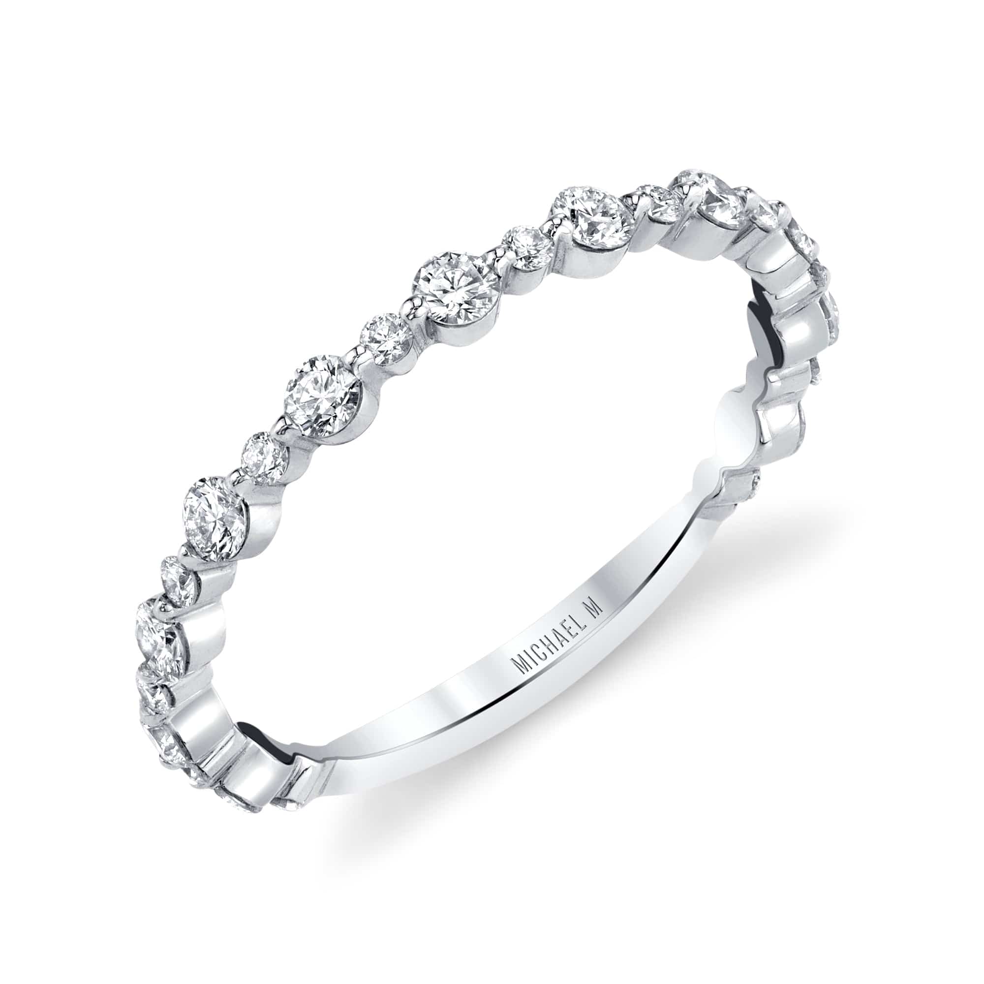 Classic Diamond Cluster Band B323WG