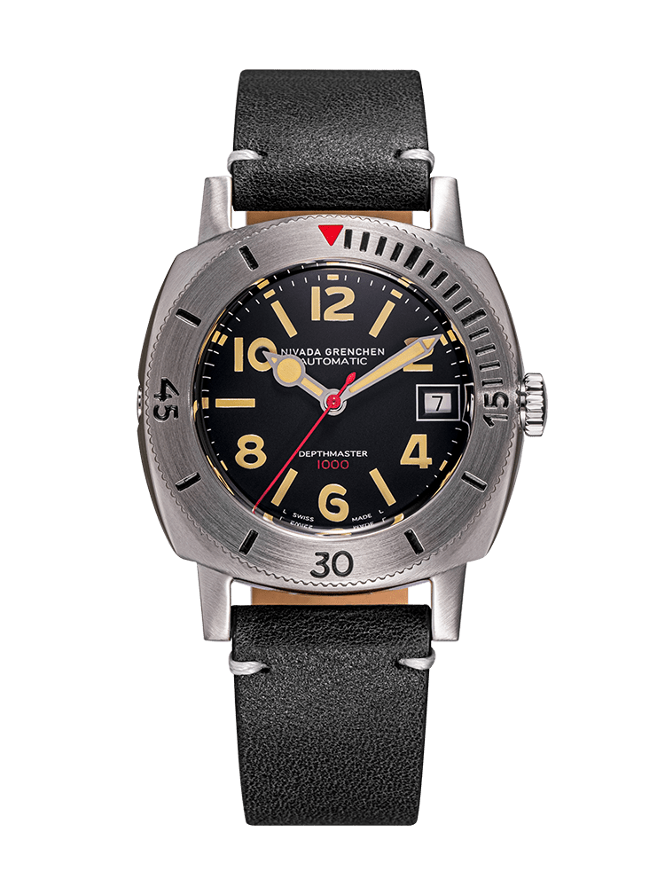 Nivada Numerals Date - Depthmaster Black 14106A09