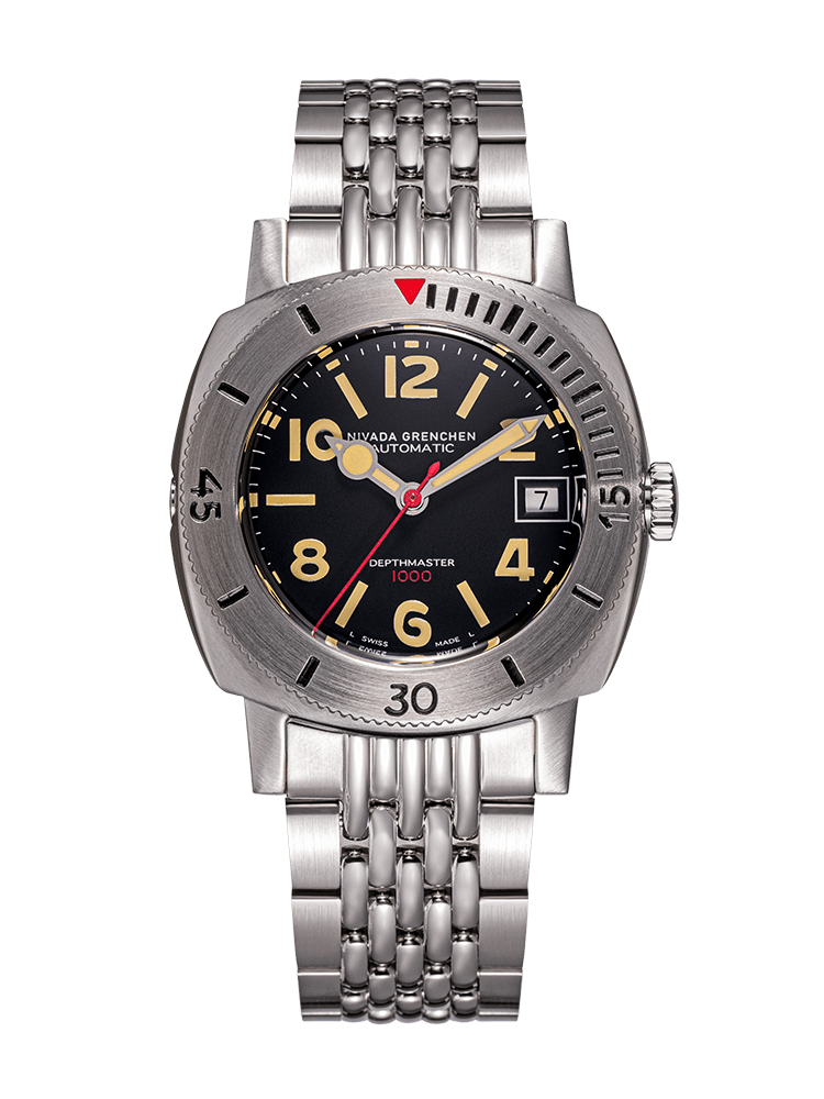 Nivada Numerals Date - Depthmaster Black 14106A04