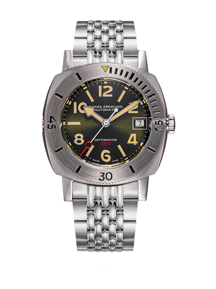 Nivada Numerals Date - Depthmaster Green 14103A04