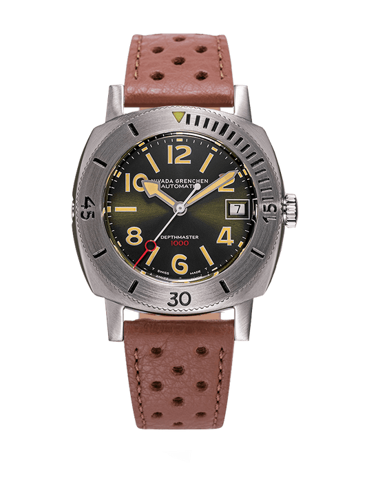 Nivada Numerals Date - Depthmaster Green 14103A23