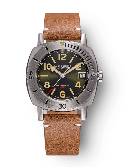 Nivada Numerals Date - Depthmaster Green 14103A16