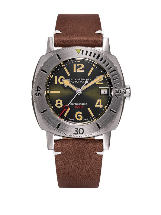 Nivada Numerals Date - Depthmaster Green 14103A02