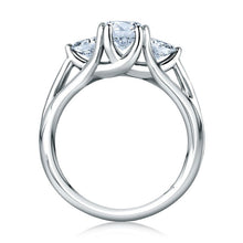 A.Jaffe Engagement Rings Classic Three Stone Trellis Engagement Ring ME1279/300