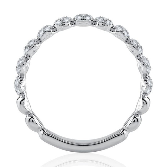 A.Jaffe Stackable Rings Delicate Flower Diamond Anniversary Ring WRC1134Q/32