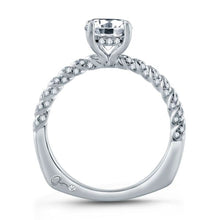 A.Jaffe Engagement Rings Tightly Twisted Diamond Shank Round Solitaire Engagement Ring MES869/132