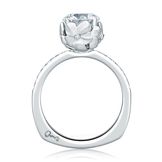 A.Jaffe Engagement Rings Art Designed Nature Inspired Engagement Ring MES563/162