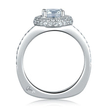 A.Jaffe Engagement Rings Classic Double Halo on Disc Shank Engagement Ring MES325/136
