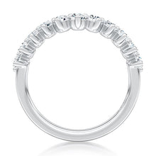 A.Jaffe Stackable Rings V-Curved Diamond Pavé Wedding Band WRC1470/72