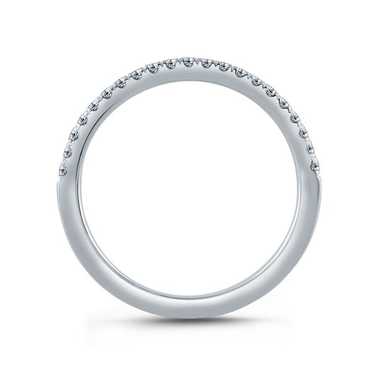 A.Jaffe Stackable Rings French Pavé Half Circle Stackable Band WR1044/16