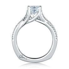 A.Jaffe Engagement Rings Criss Crossover Cushion Cut Engagement Ring MES575/177