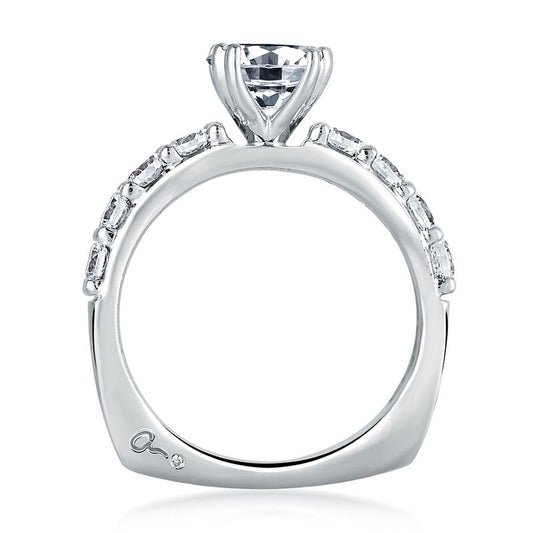 A.Jaffe Engagement Rings Timeless Classic Shared Prong Engagement Ring MES078/80
