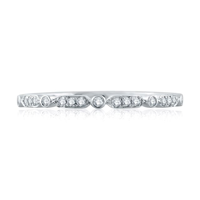 A.Jaffe Stackable Rings Triple and Single Set Diamond Stackable Band WR1056/09