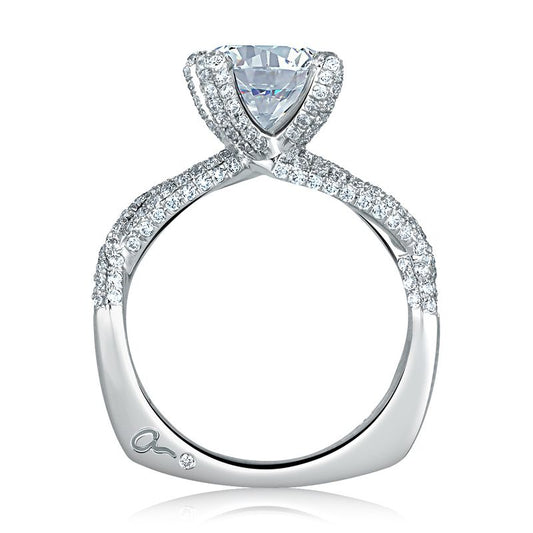 A.Jaffe Engagement Rings Designer Royal Vine Engagement Ring MES562/240