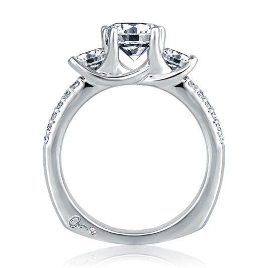 A.Jaffe Engagement Rings Trellis Three Stone Plus Engagement Ring MES278/236