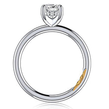 A.Jaffe Engagement Rings Classic Four Prong Solitaire Oval Diamond Engagement Ring with Hidden Halo MECOV2957L/209