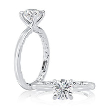 A.Jaffe Engagement Rings Classic Four Prongs Solitaire Round Center Diamond Engagement Ring MEC1403BQ/150