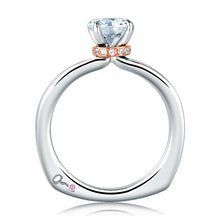 A.Jaffe Engagement Rings Golden Single Collar Solitaire Engagement Ring MES581/106