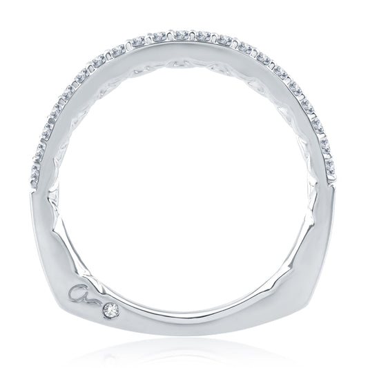 A.Jaffe Wedding Bands Halfway Shared Prong MRS168/21